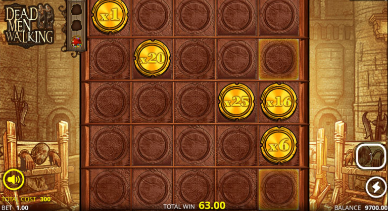 бонусная игра в слоте Dead Men Walking nolimit city